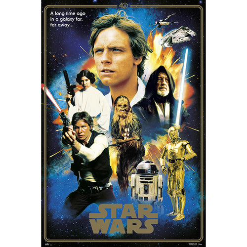 Grupo Erik GPE5163 Star Wars Classic 40 Anniversary Heroes Poster 61X91,5cm | Yourdecoration.co.uk