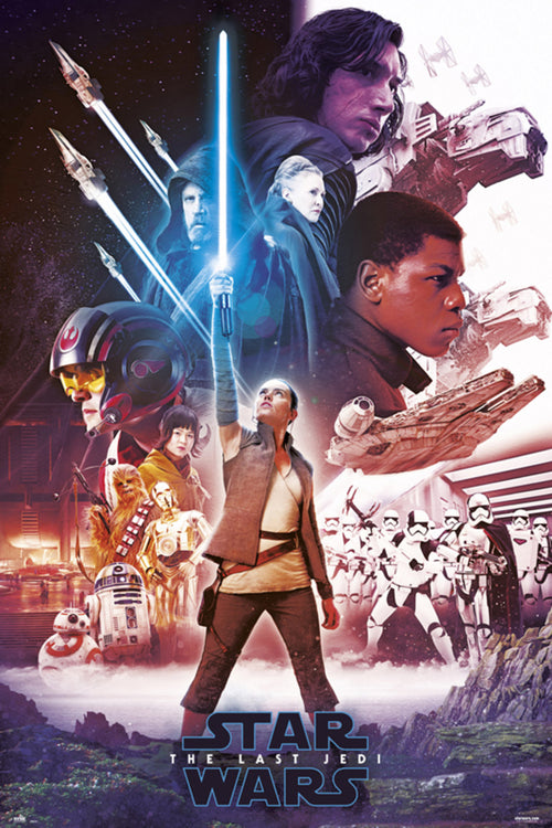 Grupo Erik GPE5201 Star Wars Viii Blue Saber Poster 61X91,5cm | Yourdecoration.co.uk