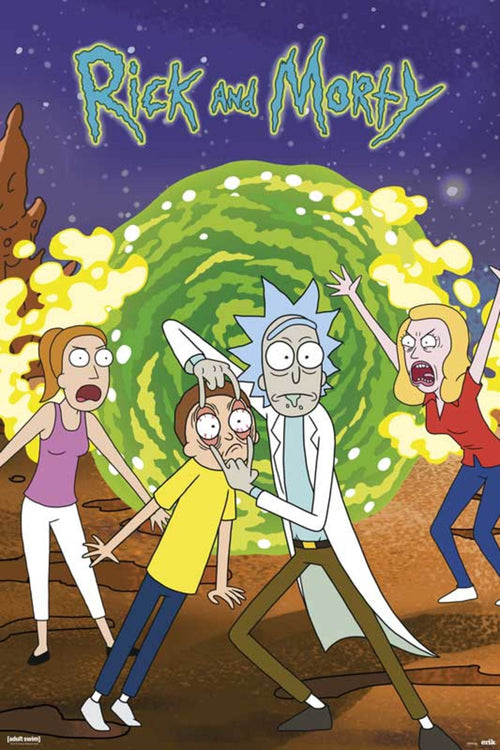 Grupo Erik GPE5237 Rick And Morty Portal Poster 61X91,5cm | Yourdecoration.co.uk