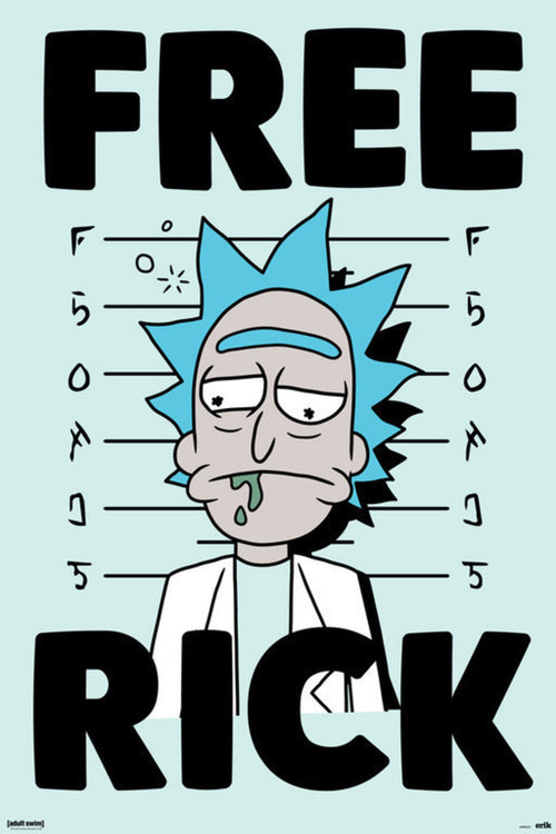 Grupo Erik GPE5251 Rick And Morty Free Rick Poster 61X91,5cm | Yourdecoration.co.uk