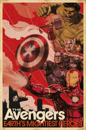 Grupo Erik GPE5307 Marvel Avengers Earths Mightiest Heroes Poster 61X91,5cm | Yourdecoration.co.uk