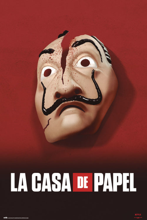 Grupo Erik GPE5322 La Casa De Papel Mascara Poster 61X91,5cm | Yourdecoration.co.uk