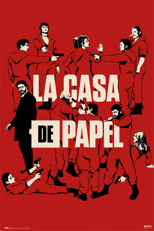 Grupo Erik GPE5483 Money Heist All Characters Poster 61X91,5cm | Yourdecoration.co.uk