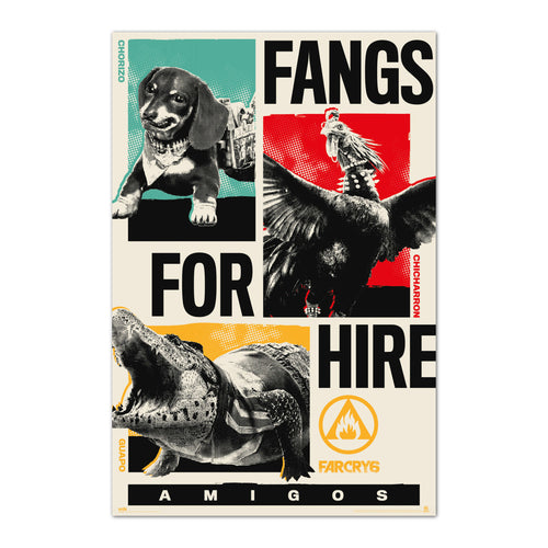 Grupo Erik GPE5499 Far Cry 6 Fangs For Hire Poster 61X91,5cm | Yourdecoration.co.uk