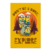 Grupo Erik Gpe5602 Poster Minions Don T Be Bore Explore | Yourdecoration.co.uk