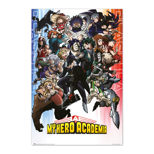 Grupo Erik Gpe5624 Poster My Hero Academia Class 1 A And Class 1 B | Yourdecoration.co.uk