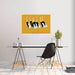 Grupo Erik Gpe5631 Poster Flock Of Beautiful Japanese Red Crown Crane By O Korin Sfeer | Yourdecoration.co.uk