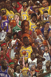 grupo erik gpe5676 basketball superstars poster 61x91.5cm | Yourdecoration.co.uk