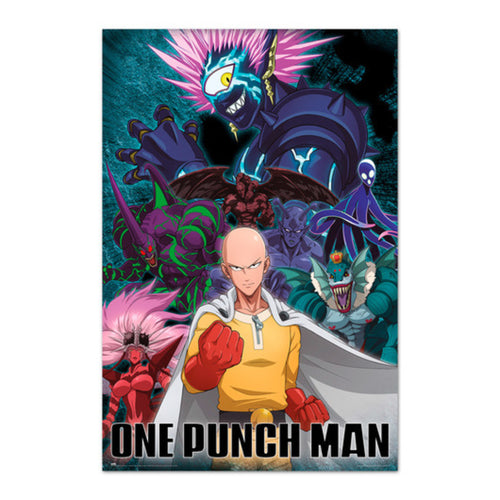 grupo erik gpe5680 one punch man saitama vs villain poster 61x91.5cm | Yourdecoration.co.uk