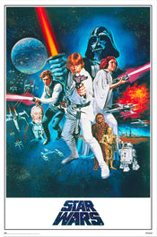 grupo erik gpe5688 star wars classic la guerra de las galaxiax poster 61x91.5cm | Yourdecoration.co.uk