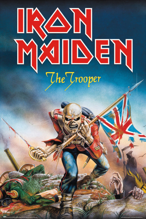 grupo erik gpe5705 iron maiden the trooper poster 61x91,5cm | Yourdecoration.co.uk