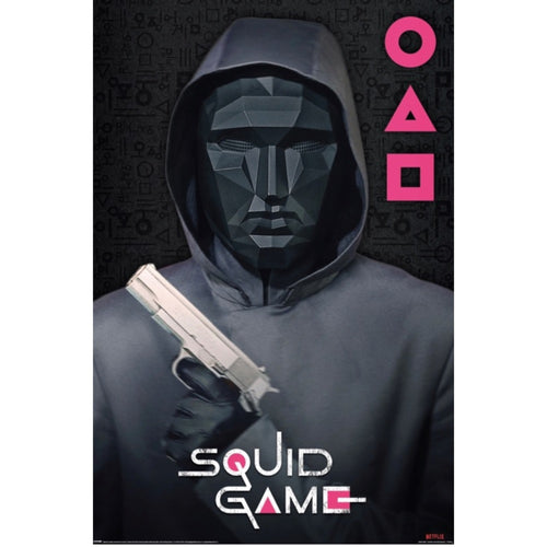 Pyramid PP35020 Squid Game Mask Man Poster | Yourdecoration.co.uk