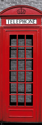 Grupo Erik PPGE8018 London Phone Box Poster 53X158cm | Yourdecoration.co.uk