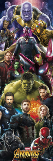 Grupo Erik PPGE8048 Marvel Avengers Infinity War Poster 53X158cm | Yourdecoration.co.uk