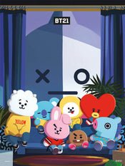 Grupo Erik Bt21 All Characters Art Print 30x40cm | Yourdecoration.co.uk