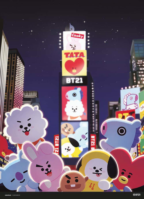 Grupo Erik Bt21 Time Square Art Print 30x40cm | Yourdecoration.co.uk