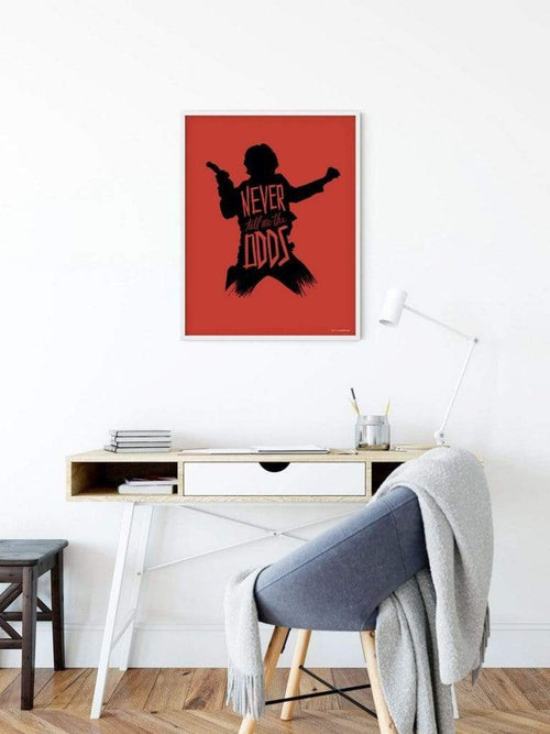 Komar Star Wars Silhouette Quotes Han Solo Art Print 40x50cm Sfeer | Yourdecoration.co.uk