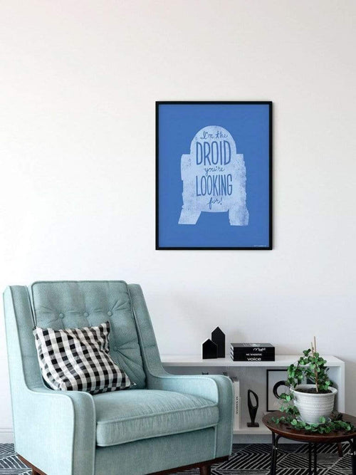 Komar Star Wars Silhouette Quotes R2D2 Art Print 40x50cm Sfeer | Yourdecoration.co.uk