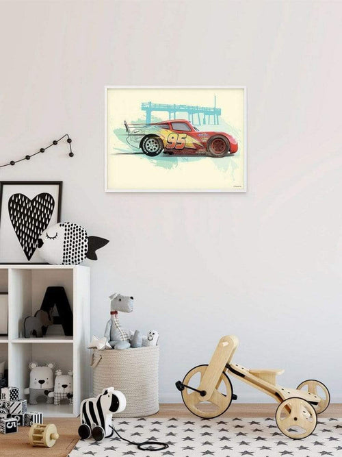 Komar Cars Lightning McQueen Art Print 70x50cm Sfeer | Yourdecoration.co.uk