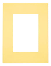 Passe-Partout Photo Frame Size 18x24 cm - Photo Size 10x15 cm - Yellow