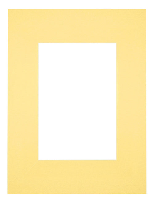 Passe-Partout Photo Frame Size 18x24 cm - Photo Size 10x15 cm - Yellow