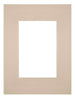 Passe-Partout Photo Frame Size 18x24 cm - Photo Size 10x15 cm - Beige