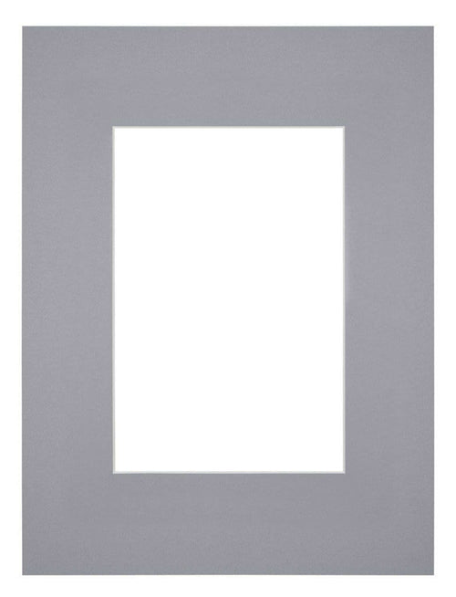 Passe-Partout Photo Frame Size 18x24 cm - Photo Size 10x15 cm - Gray