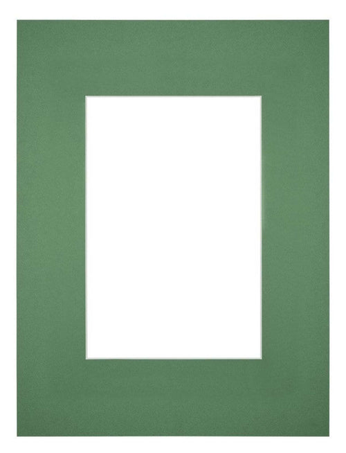 Passe-Partout Photo Frame Size 18x24 cm - Photo Size 10x15 cm - Green Forest