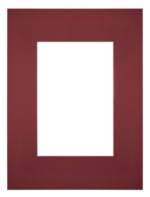 Passe-Partout Photo Frame Size 18x24 cm - Photo Size 10x15 cm - Wine Red