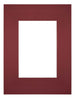 Passe-Partout Photo Frame Size 18x24 cm - Photo Size 10x15 cm - Wine Red