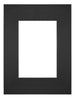 Passe-Partout Photo Frame Size 18x24 cm - Photo Size 10x15 cm - Black