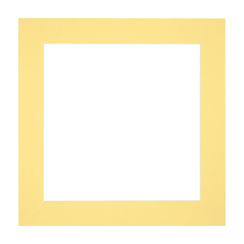 Passe-Partout Photo Frame Size 20x20 cm - Photo Size 15x15 cm - Yellow