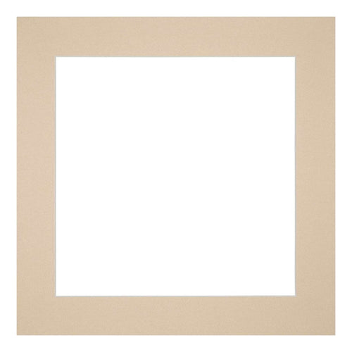 Passe-Partout Photo Frame Size 20x20 cm - Photo Size 15x15 cm - Beige