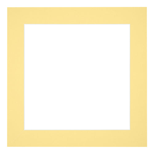 Passe-Partout Photo Frame Size 20x20 cm - Photo Size 10x10 cm - Yellow