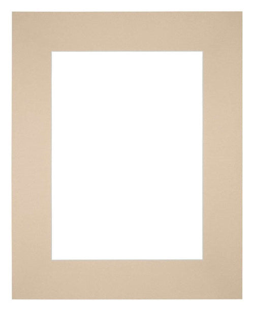 Passe-Partout Photo Frame Size 20x25 cm - Photo Size 13x18 cm - Beige