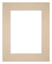 Passe-Partout Photo Frame Size 20x25 cm - Photo Size 13x18 cm - Beige