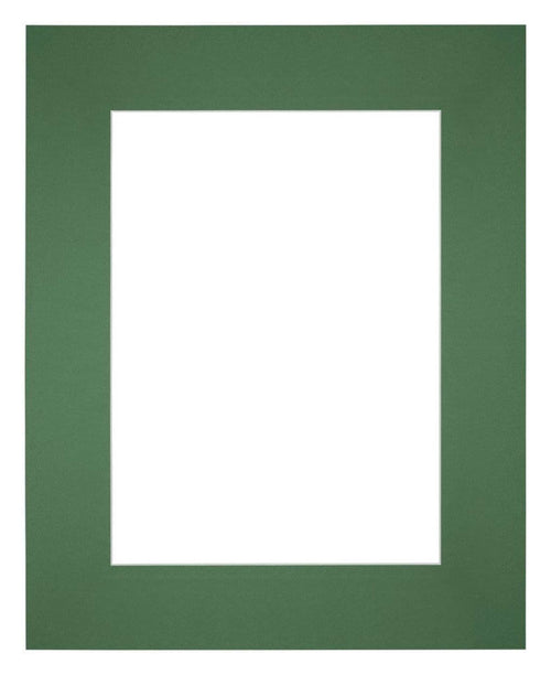 Passe-Partout Photo Frame Size 20x25 cm - Photo Size 13x18 cm - Green Forest