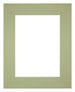 Passe-Partout Photo Frame Size 20x25 cm - Photo Size 13x18 cm - Mint green