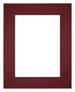 Passe-Partout Photo Frame Size 20x25 cm - Photo Size 13x18 cm - Wine Red