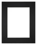 Passe-Partout Photo Frame Size 20x25 cm - Photo Size 13x18 cm - Black