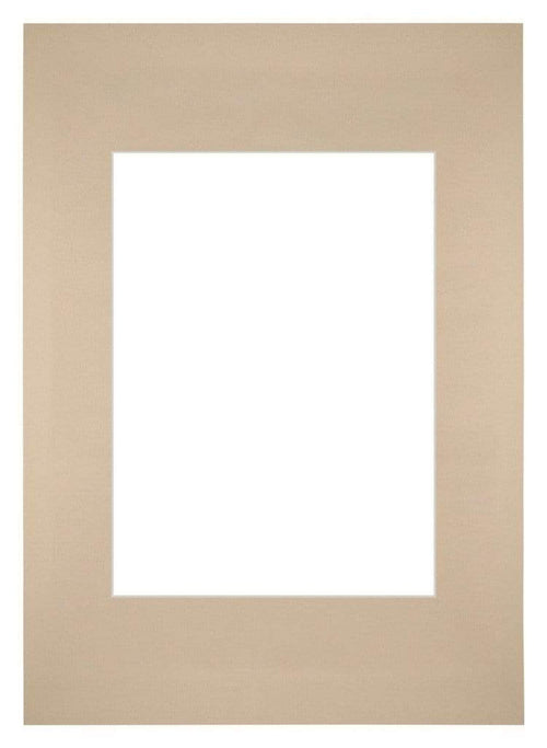 Passe-Partout Photo Frame Size 20x28 cm - Photo Size 13x18 cm - Beige