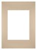 Passe-Partout Photo Frame Size 20x28 cm - Photo Size 13x18 cm - Beige