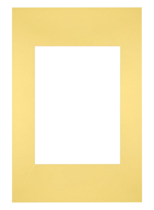 Passe-Partout Photo Frame Size 20x30 cm - Photo Size 13x18 cm - Yellow