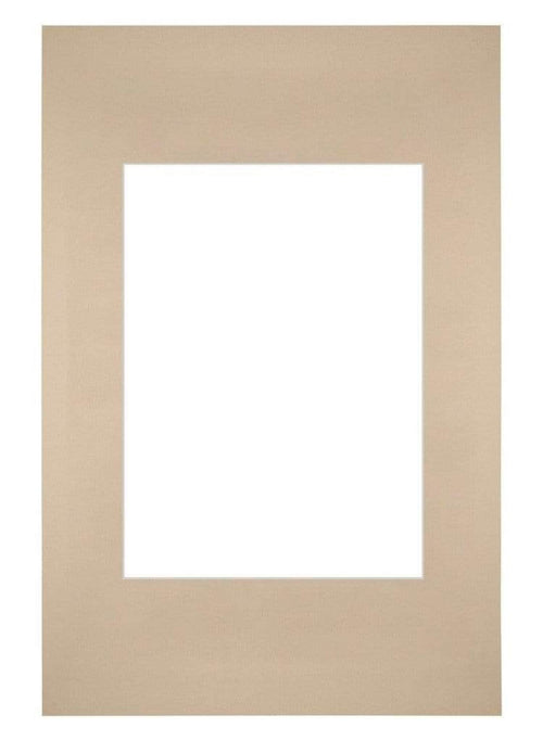 Passe-Partout Photo Frame Size 20x30 cm - Photo Size 13x18 cm - Beige