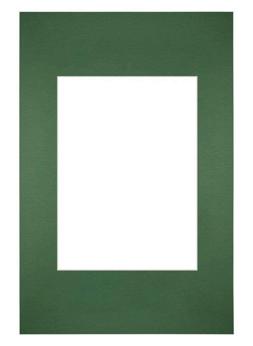 Passe-Partout Photo Frame Size 20x30 cm - Photo Size 13x18 cm - Green Forest