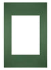 Passe-Partout Photo Frame Size 20x30 cm - Photo Size 13x18 cm - Green Forest