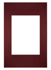 Passe-Partout Photo Frame Size 20x30 cm - Photo Size 13x18 cm - Wine Red