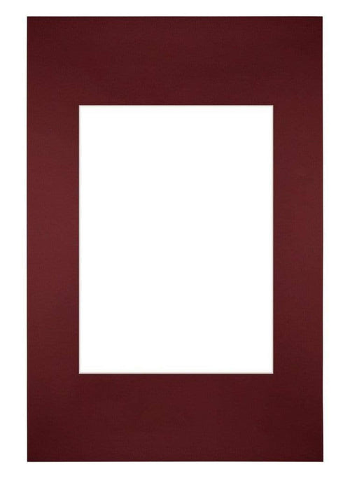 Passe-Partout Photo Frame Size 20x30 cm - Photo Size 13x18 cm - Wine Red