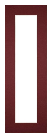 Passe-Partout Photo Frame Size 25x75 cm - Photo Size 10x50 cm - Wine Red