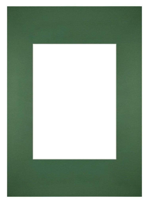 Passe-Partout Photo Frame Size 21x29,7 cm A4 - Photo Size 13x18 cm - Green Forest